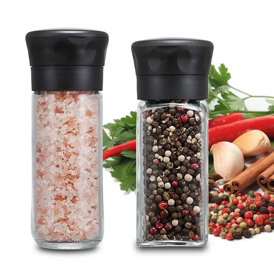 Chilli Grinding Machine Pulver Mischer Salt and Pepper Grinder Set