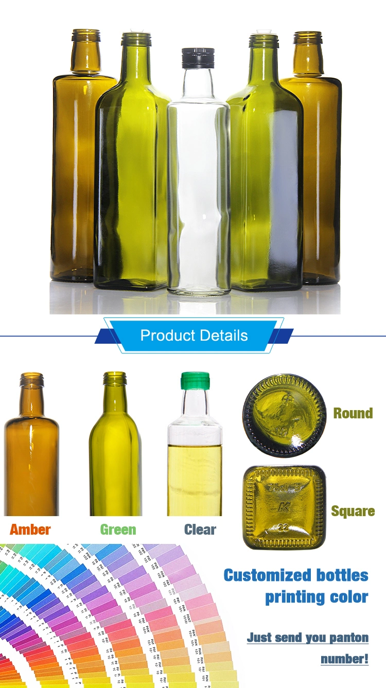 Factory Wholesale Clear Brown Green Dark Transparent Soybean Oil Bottle with Screw Cap